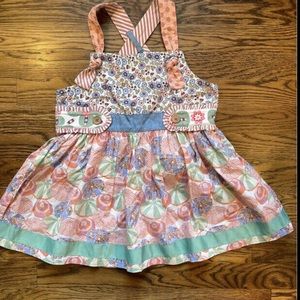 Matilda Jane Girl's Size 10 Top Knot Umbrella Theme Sundress